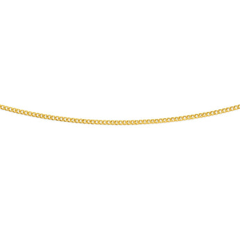 9ct Yellow Gold Silver Filled Extend 55cm Curb Chain 50 Gauge