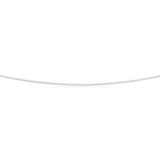 9ct White Gold Silver Filled Extend 45cm Curb Chain 40 Gauge