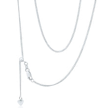 Load image into Gallery viewer, 9ct Gorgeous White Gold Silver Filled Curb Chain