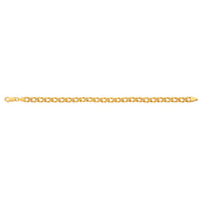 Load image into Gallery viewer, 9ct Yellow Gold Silver Filled Double 19cm Curb Bracelet