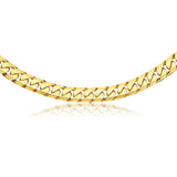 9ct Yellow Gold Heavy Curb Bevelled Flat 60cm Chain in 550Gauge
