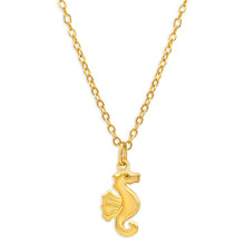 Load image into Gallery viewer, 9ct Yellow Gold Seahorse Pendant