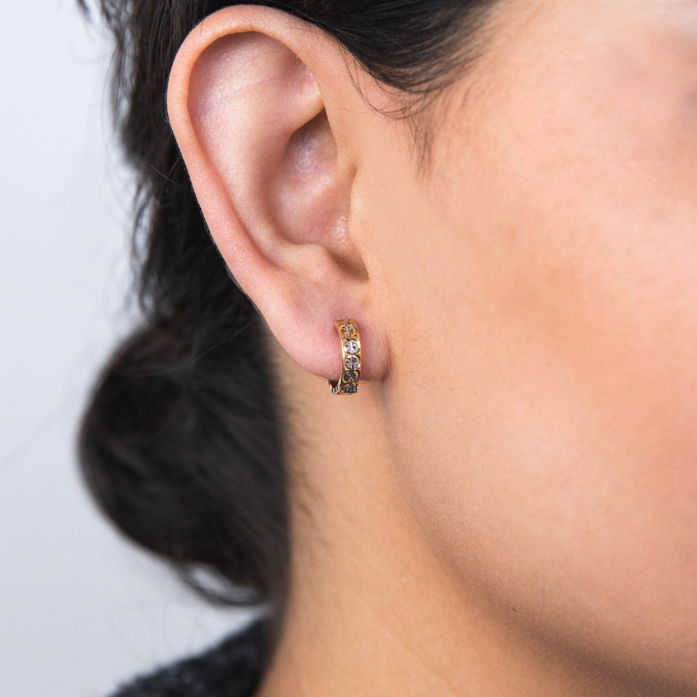 Jewelry shop hoop earrings