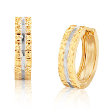 Load image into Gallery viewer, 9ct Yellow Gold Delightful Hoop Earrings