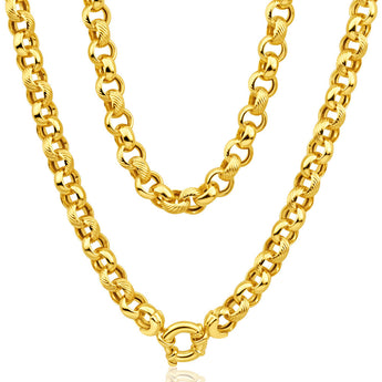 9ct Alluring Yellow Gold Belcher Chain