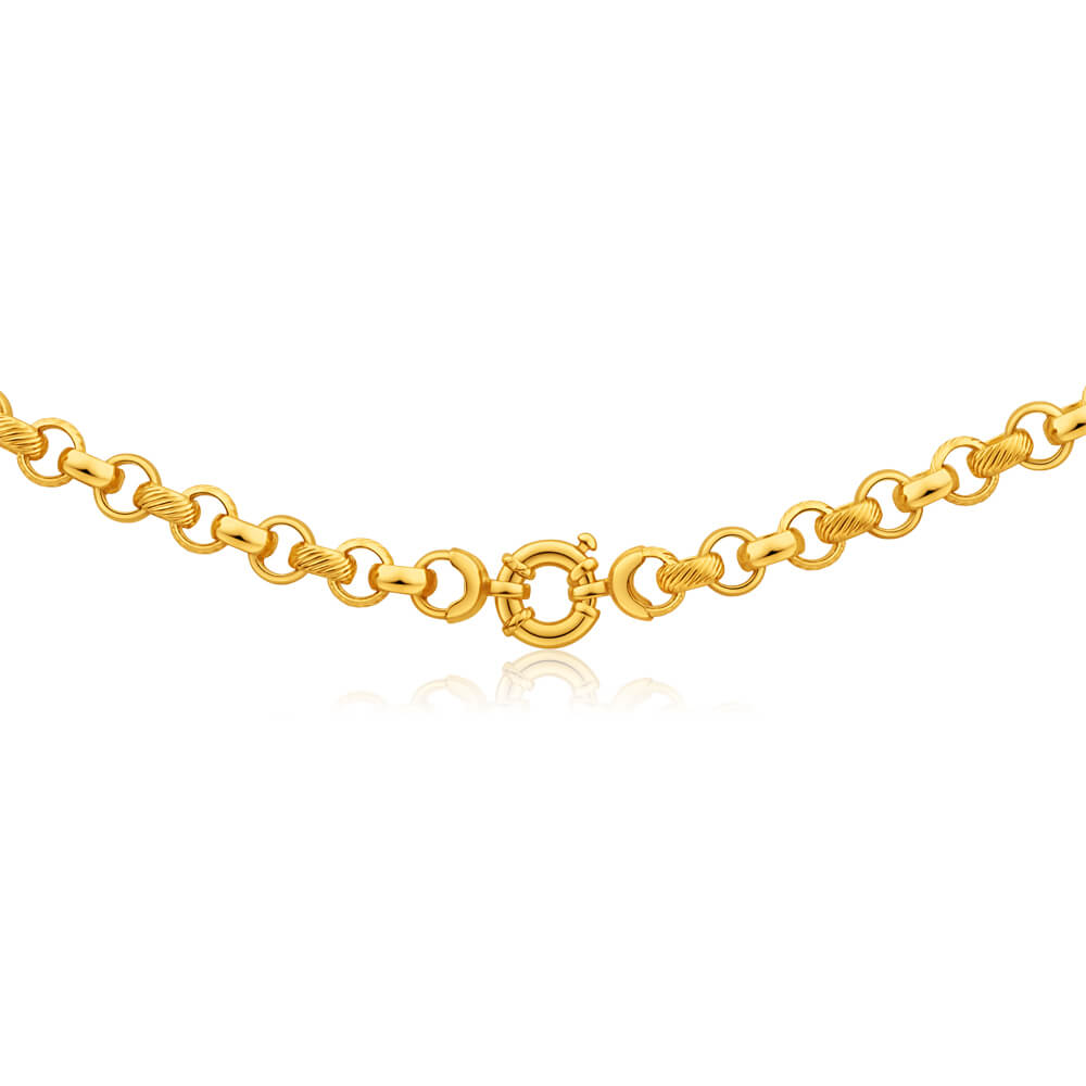 9ct Alluring Yellow Gold Belcher Chain