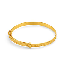 Load image into Gallery viewer, 9ct Elegant Yellow Gold Baby Bangle