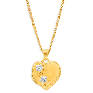 9ct Yellow Gold 'Love You Always' Heart Locket