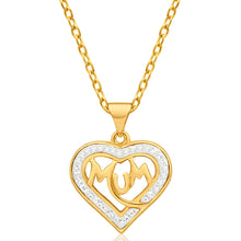 Load image into Gallery viewer, 9ct Alluring Yellow Gold Crystal Pendant
