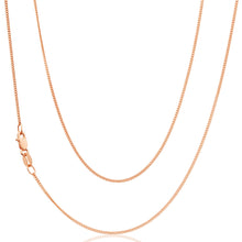 Load image into Gallery viewer, 9ct SOLID Rose Gold Diamond Cut 45cm 30 Gauge Curb Chain