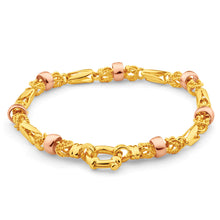Load image into Gallery viewer, 9ct Yellow Gold &amp; Rose Gold Fancy Bracelet