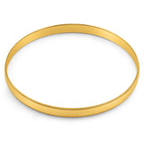 9ct Yellow Solid Gold  6mm x 65mm Edge Milgrain Engraved Bangle