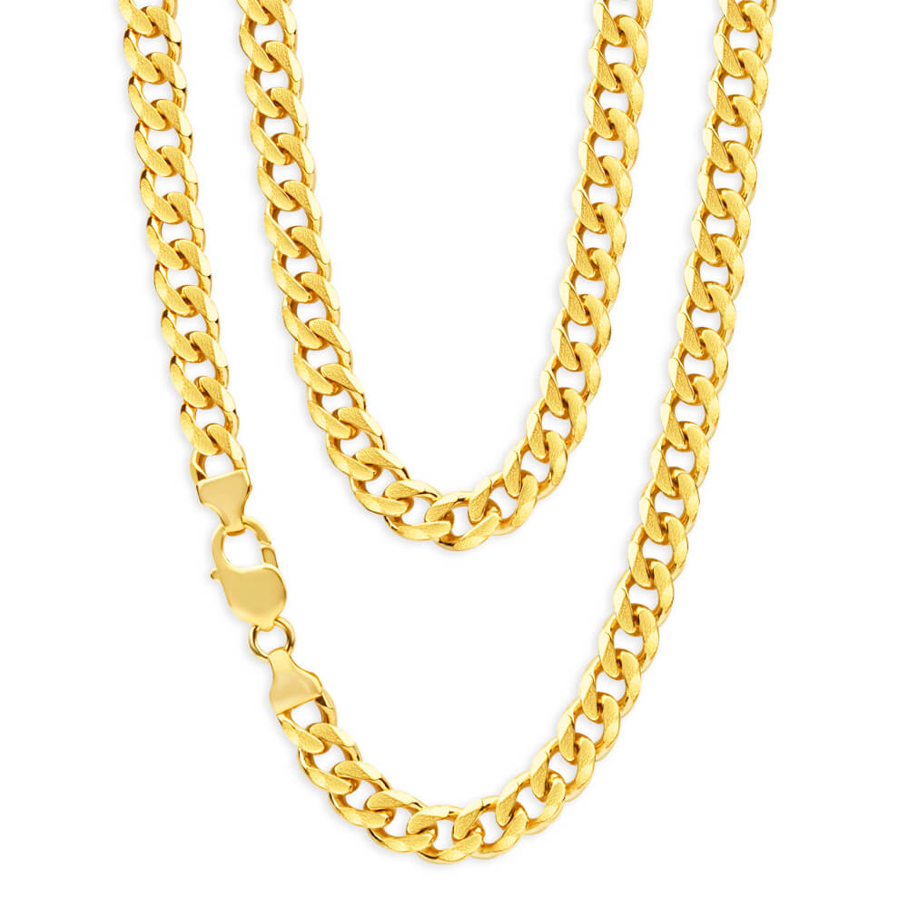 9ct Yellow Gold 60cm 200 Gauge Curb Chain