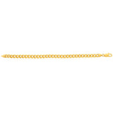 9ct Yellow Heavy Solid Gold Curb 21cm Bracelet 200 gauge