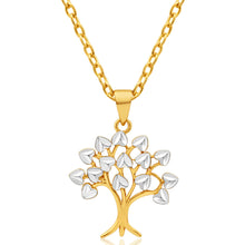 Load image into Gallery viewer, 9ct Yellow Gold &amp; White Gold Tree of Life Pendant