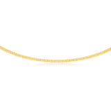 9ct Elegant Yellow Solid Gold Anchor 60cm Chain
