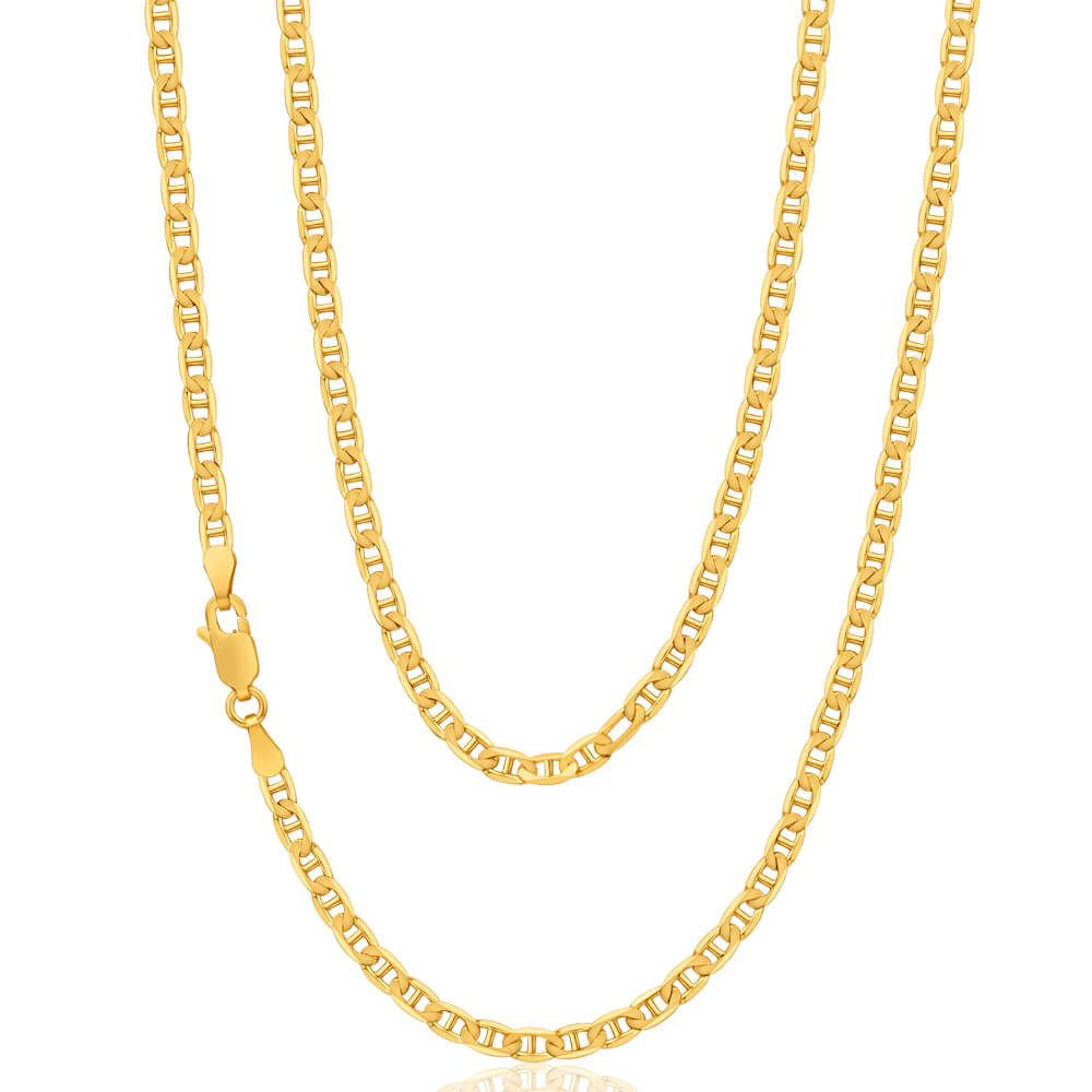 9ct Radiant Yellow Gold Anchor Chain