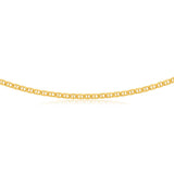 9ct Radiant Yellow Solid Gold Anchor Chain