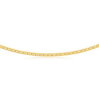 9ct Radiant Yellow Solid Gold Anchor Chain