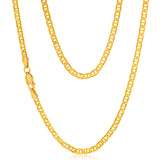 9ct Yellow Solid Gold 80 Gauge 60cm Anchor Chain