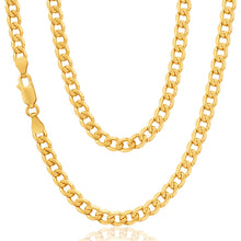 Load image into Gallery viewer, 9ct Solid Yellow Gold 55cm 120 Gauge Curb Chain