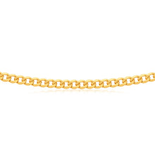 Load image into Gallery viewer, 9ct Solid Yellow Gold 55cm 120 Gauge Curb Chain