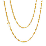 9ct Yellow Solid Gold Singapore 45cm Chain 40 Gauge