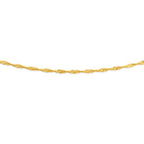 9ct Yellow Solid Gold Singapore 45cm Chain 40 Gauge