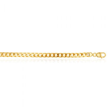 Load image into Gallery viewer, 9ct Yellow Gold Curb 23cm Bracelet