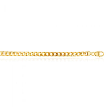 9ct Yellow Gold Curb 23cm Bracelet