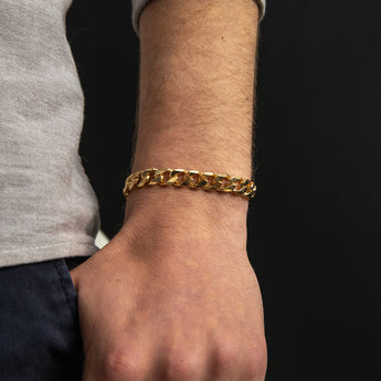 9ct Yellow Gold Curb 23cm Bracelet
