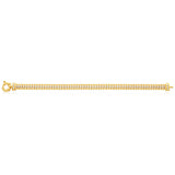 9ct Yellow Gold Silver Filled Cubic Zirconia Mesh Bracelet