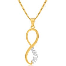 Load image into Gallery viewer, 9ct Yellow Gold Infinity Pendant