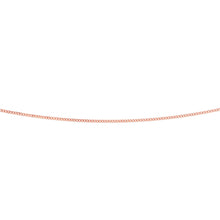 Load image into Gallery viewer, 9ct Rose Gold Diamond Cut 45cm 40 Gauge Curb Chain