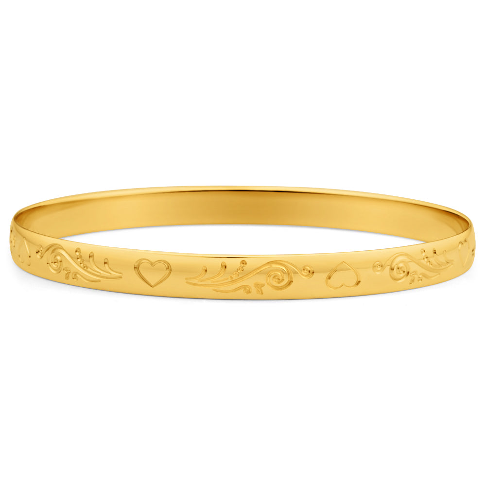 Gold solid clearance bangles design