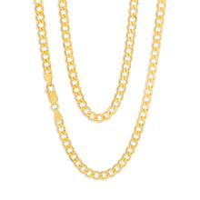 Load image into Gallery viewer, 9ct Yellow Gold 60cm 120 Gauge Curb Chain