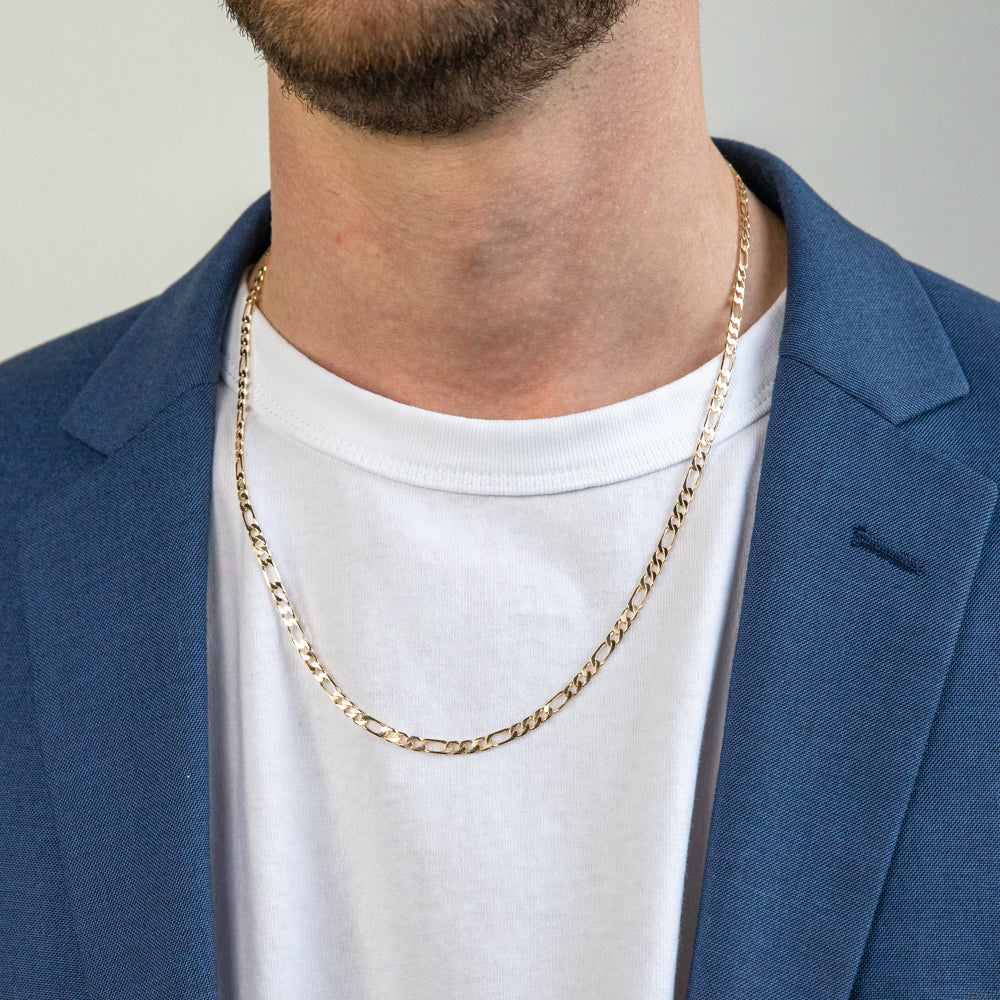 Gold figaro chain discount