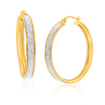 9ct Yellow Gold Alluring Hoop Earrings