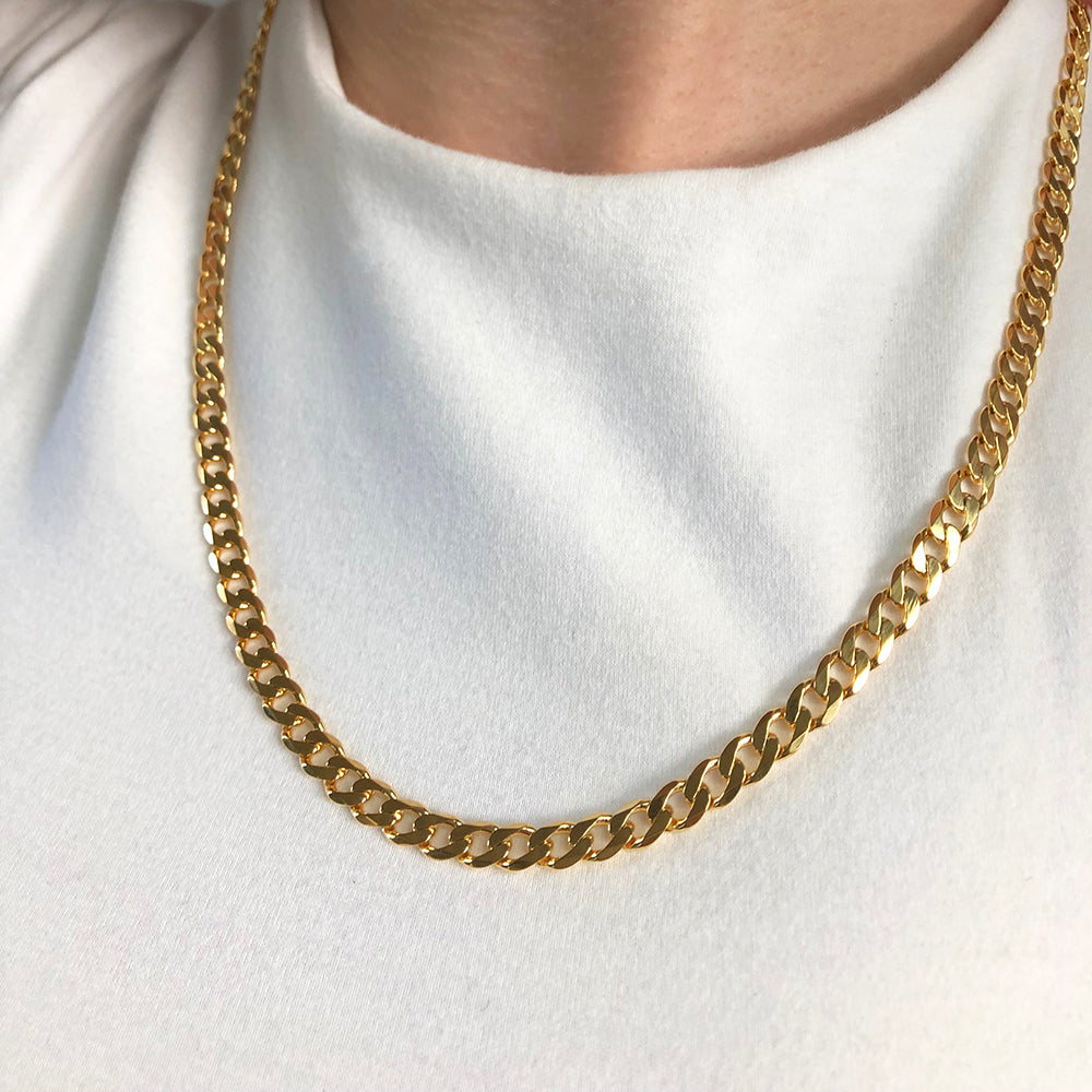 9ct Yellow Solid Gold "Noah" Curb Chain
