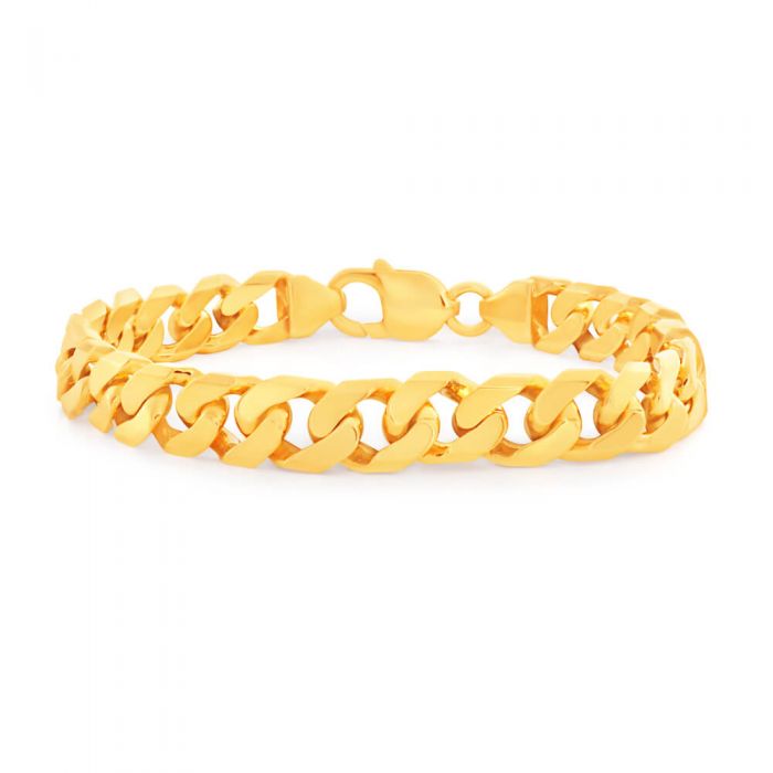 9ct Yellow Gold Delightful Curb Bracelet