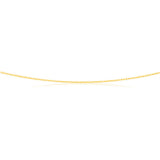 9ct Yellow Solid Gold 1.6mm Belcher Chain 45cm