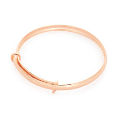 Load image into Gallery viewer, 9ct Rose Gold Diamond Set Expandable Baby Bangle
