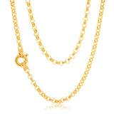 9ct Yellow Solid Gold Belcher Chain