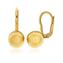 Load image into Gallery viewer, 9ct Yellow Gold Euroball Drop Earrings