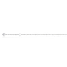 Load image into Gallery viewer, 9ct White Gold Singapore with White Cubic Zirconia Heart Charm 27cm Anklet