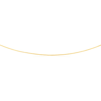 9ct Yellow Gold Box Diamond Cut Link "Venetian" 45cm Chain