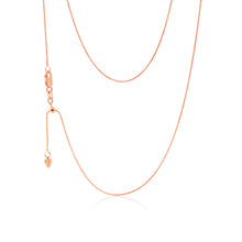 Load image into Gallery viewer, 9ct Rose Gold Wheat link Extender 47cm Chain 20gauge