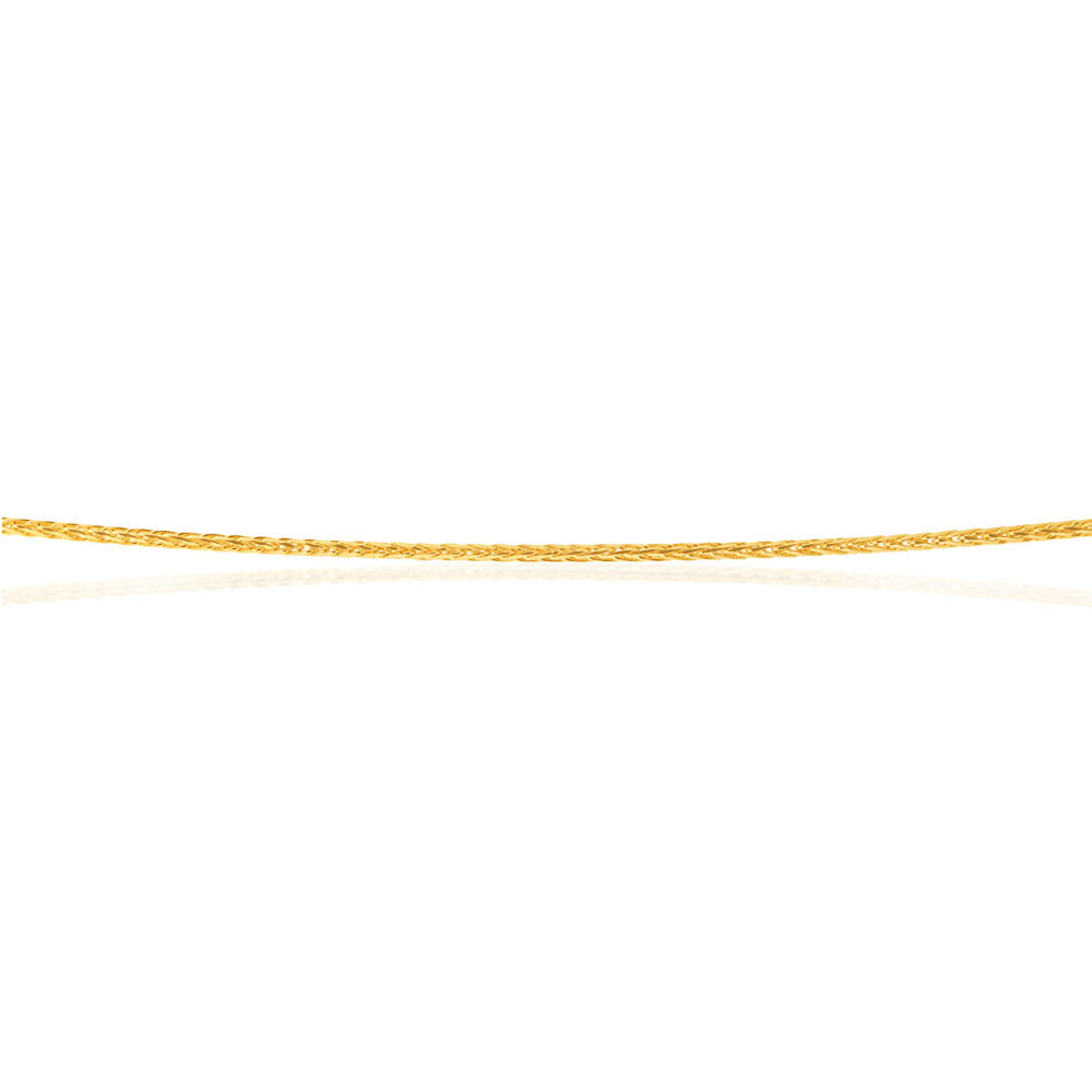 9ct Yellow Gold Wheat link Extender 47cm Chain 20gauge