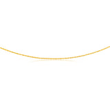 9ct Yellow Gold 45cm Rope Link Chain