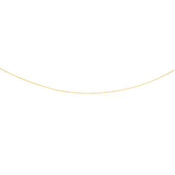 9ct Yellow Gold Dicut Balls 45cm Chain